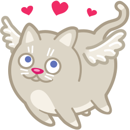 Cat Cupid Love Sticker