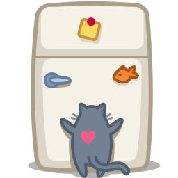 Cat Fridge Sticker