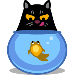 Cat Fish Sticker