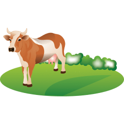 Feeding Cattle Sticker