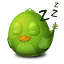 Bird Sleep Sticker