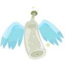 Bottle Wings Sticker