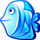 Blue Fish Sticker