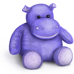 Hippo Sticker