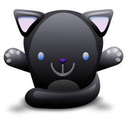 Cat Black Sticker