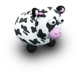 Cowblack Sticker