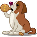 Dog Saint Bernard Sticker