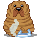 Dog Sharpei Sticker