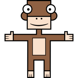 Monkey Sticker