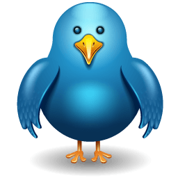 Twitter Bird Front Sticker