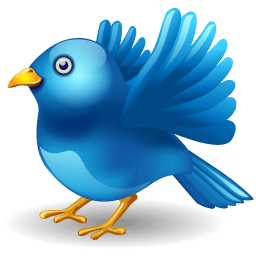 Twitter Bird Landing Sticker