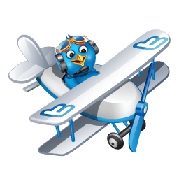 Twitter Plane Sticker