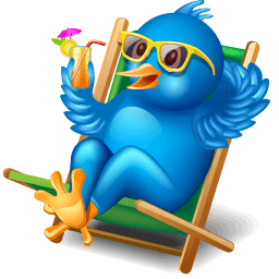 Twitter Relax Sticker