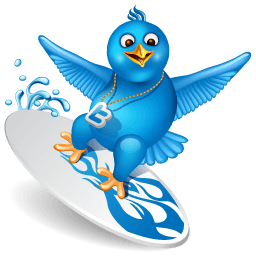 Twitter Surf Sticker