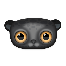 Black Leopard Sticker