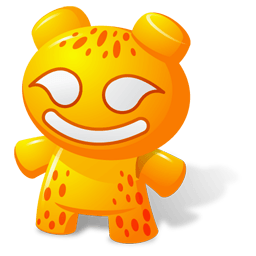 Orange Toy Sticker