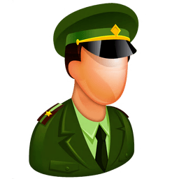 Army Officer Sticker