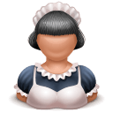 Maid Girl Sticker