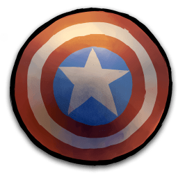 Captain America Shield Sticker