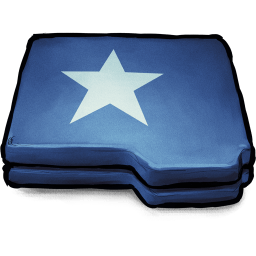 Folder Blue Star Sticker