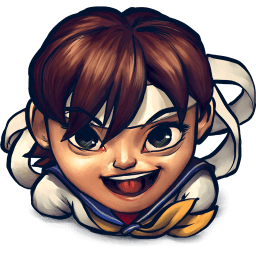 Street Fighter Sakura Kasugano Sticker