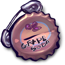 Grape Soda Safety Pin Sticker