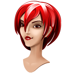 Red Hair Girl Sticker