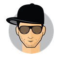 Male Cool Cap Sticker