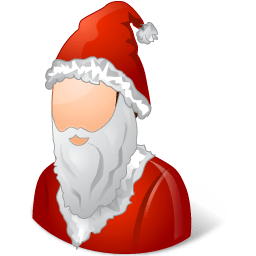 Historical Santa Claus Male Sticker