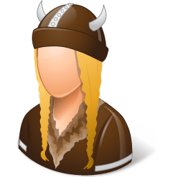 Historical Viking Female Sticker