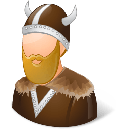 Historical Viking Male Sticker