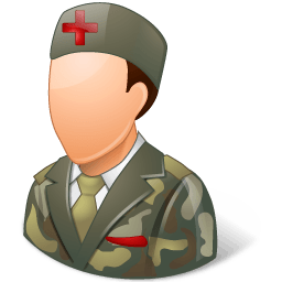 Medical Army Nurse Male Light Sticker