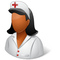 Medical Nurse Female Dark Sticker