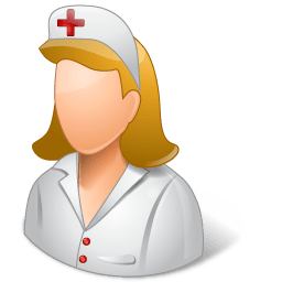 Medical Nurse Female Light Sticker