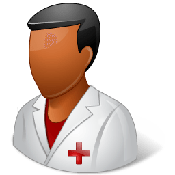 Medical Nurse Male Dark Sticker