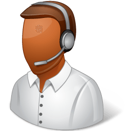 Occupations Technical Support Representative Male Dark Sticker