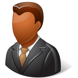 Office Client Male Dark Sticker