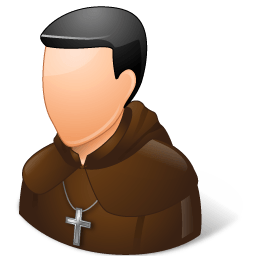 Religions Catholic Monk Sticker