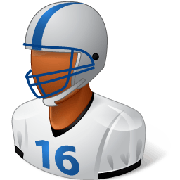 Sport Football Player Male Dark Sticker