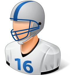 Sport Football Player Male Light Sticker