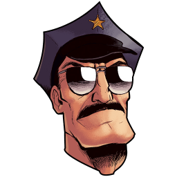 Axe Cop Head Sticker