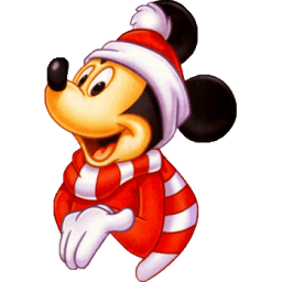 Mickey Christmas Sticker