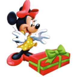 Minnie Christmas Sticker