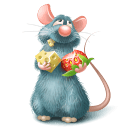 Ratatouille Remy Eating Sticker