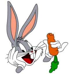 Bugs Bunny Carrot Sticker