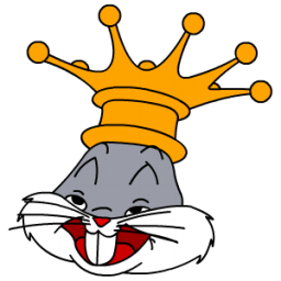 Bugs Bunny King Sticker