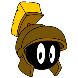 Marvin Martian Bronze Sticker