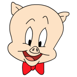 Porky Sticker