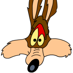 Wile E Coyote Cutoff Sticker