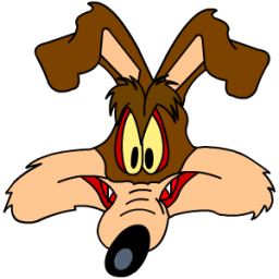 Wile E Coyote Smiling Sticker